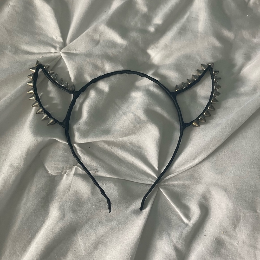 Devil cat ears headband